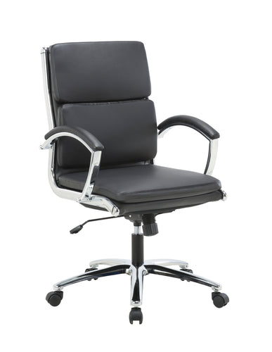 TygerClaw Executive Mid Back Bonded Leather Office Chair