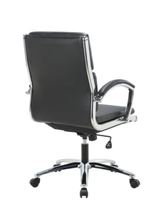TygerClaw Executive Mid Back Bonded Leather Office Chair