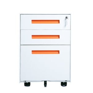 TygerClaw 3 Drawer Mobile Filing Cabinet with Lock