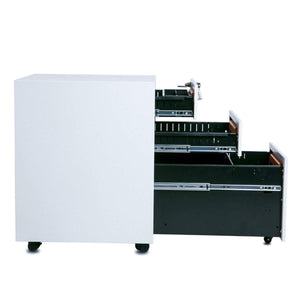 TygerClaw 3 Drawer Mobile Filing Cabinet with Lock