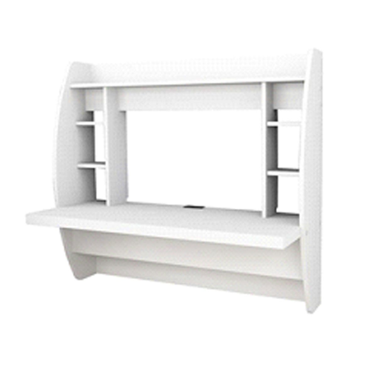 Stylish Wall Mounted Desk, White