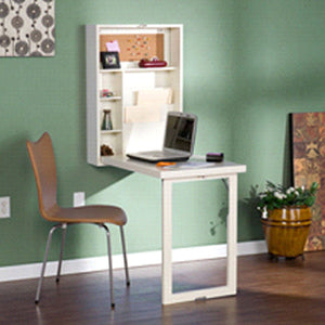 Wall Mount Convertible Desk, White