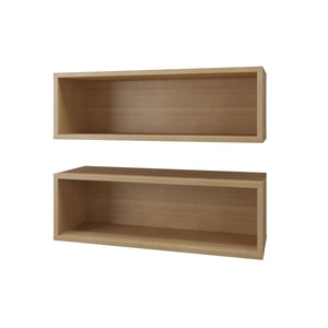 Wall Shelves, Natural Maple (2-Pack in One Order)